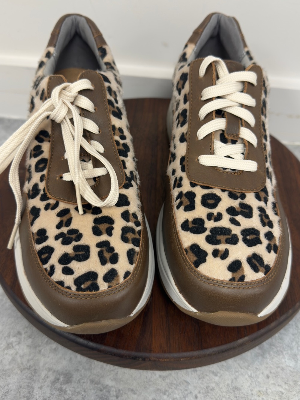 Rockport Works Leopard Print Composite Toe Safety Shoes Women’s 8.5W NWOB